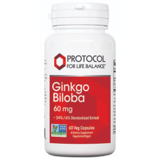 Гінкго Білоба Protocol for Life Balance Ginkgo Biloba 60 mg 60 Veg Caps
