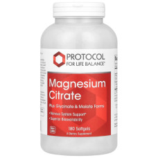 Мікроелемент Магній Protocol for Life Balance Magnesium Citrate 134 mg 180 Softgels