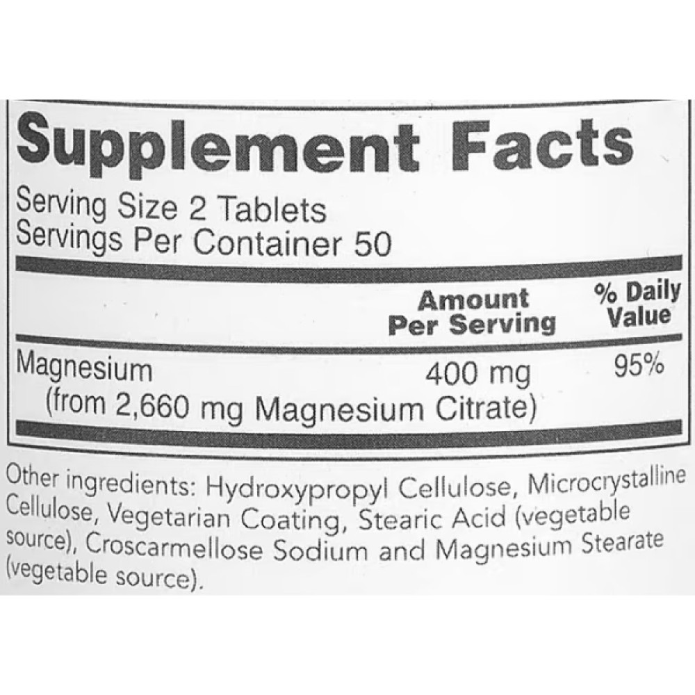 Мікроелемент Магній Protocol for Life Balance Magnesium Citrate 200 mg 100 Tabs