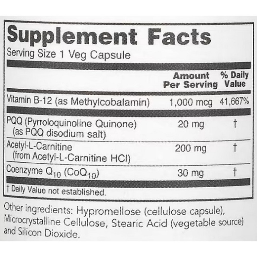 Антиоксидант PQQ Protocol for Life Balance PQQ Complex 30 Veg Caps