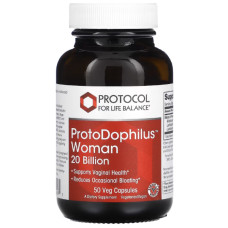 Пробіотик Protocol for Life Balance ProtoDophilus Woman 20 Billion 50 Veg Caps