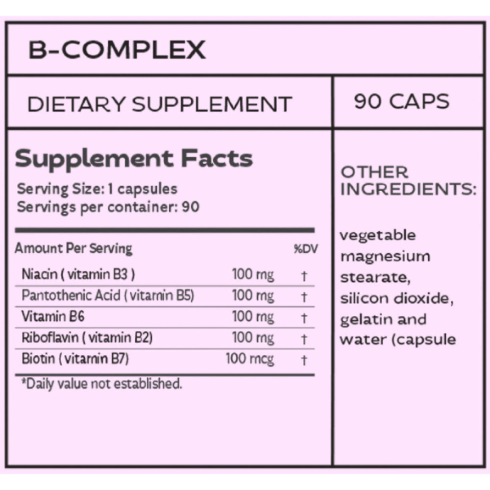 В комплекс LOK Nutrition My B-Vit 90 Caps