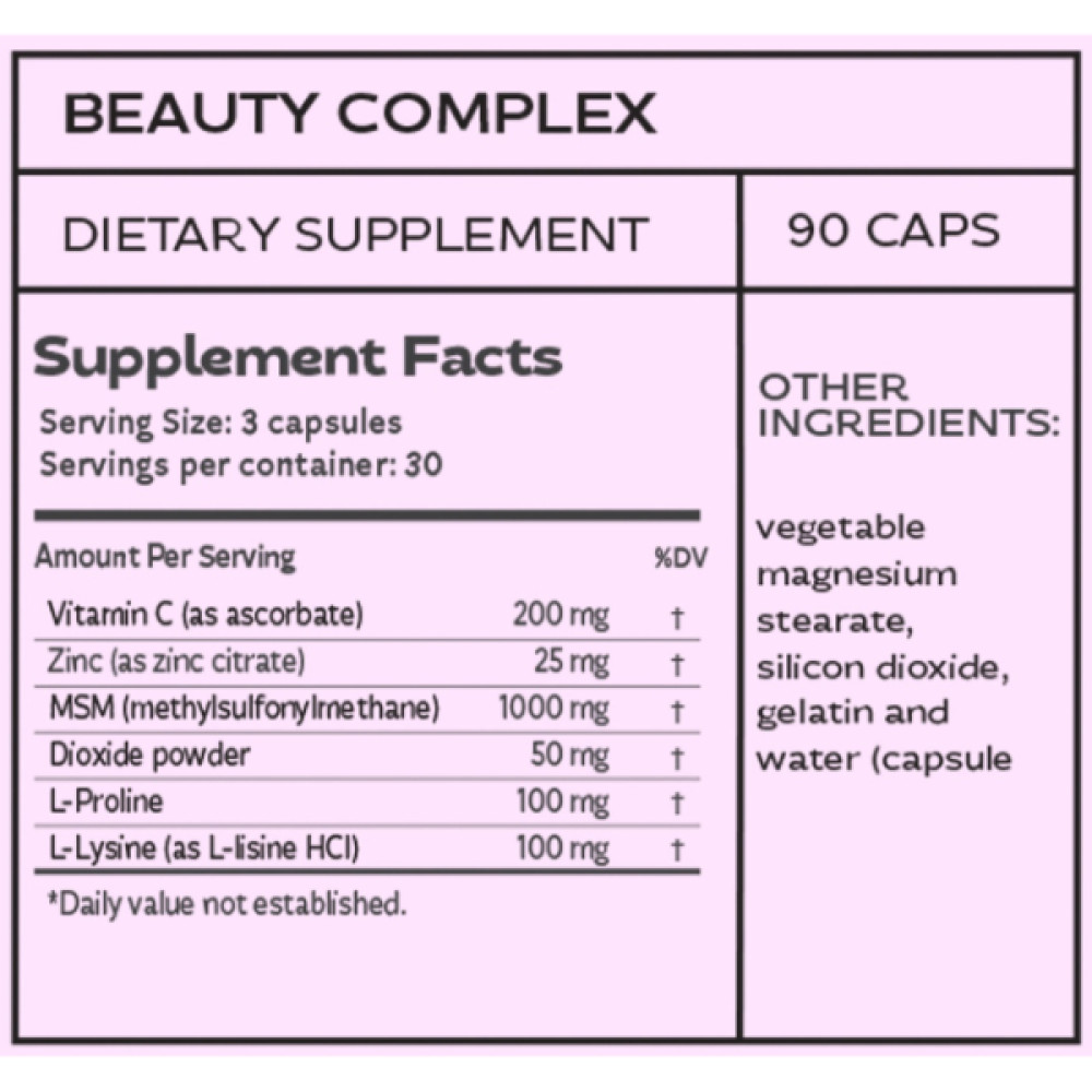 Комплекс для шкіри, волосся, нігтів LOK Nutrition My Beauty 90 Caps