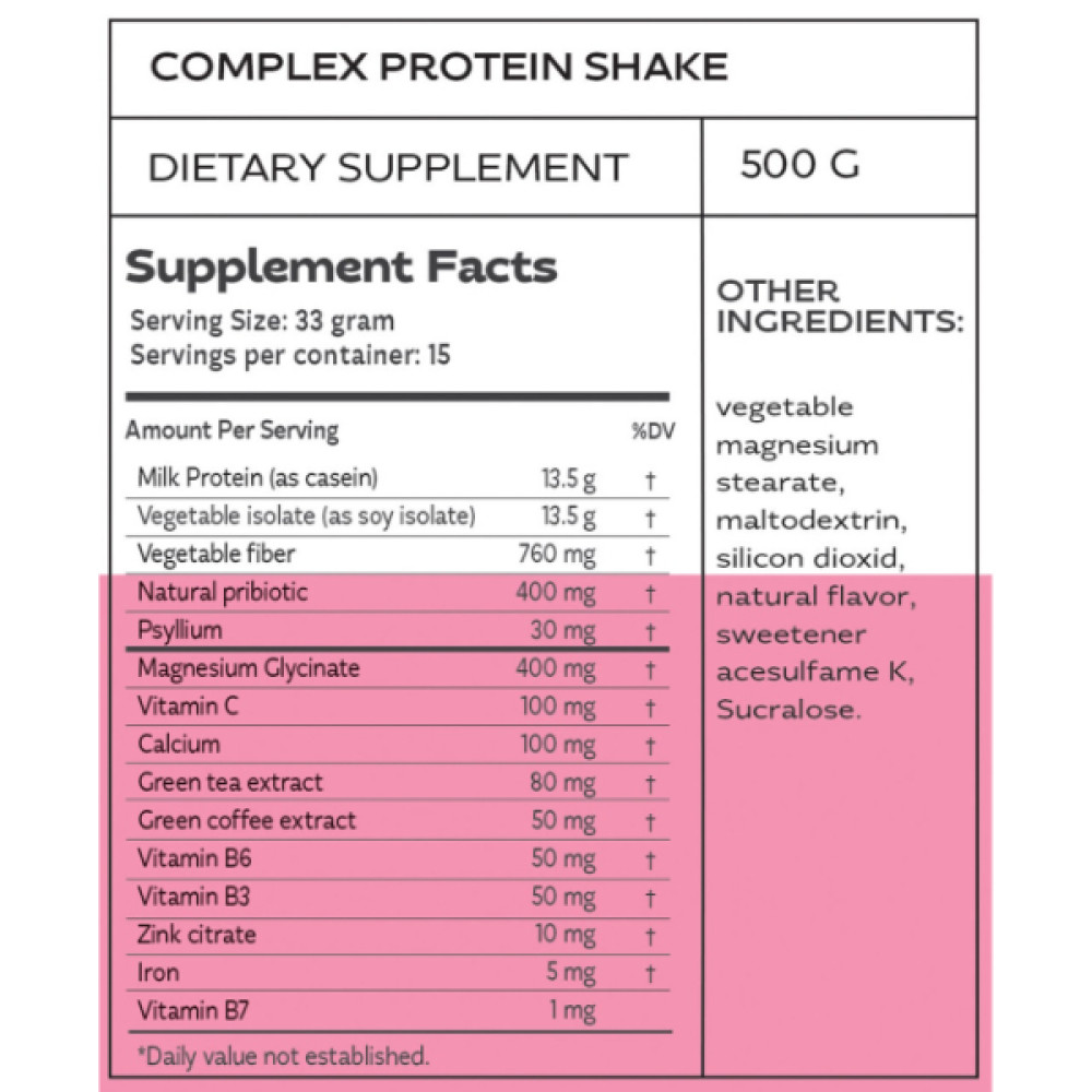 Протеїн LOK Nutrition My Shake 500 g /15 servings/ Dark Chocolate