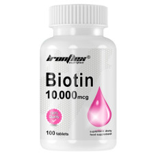 Вітамін B для спорту IronFlex Biotin 10000 mcg 100 Tabs