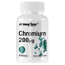 Мікроелемент Хром для спорту IronFlex Chromium 200 200 Tabs