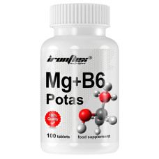 Вітамінно-мінеральний комплекс для спорту IronFlex Mg + B6 Potas 100 Tabs
