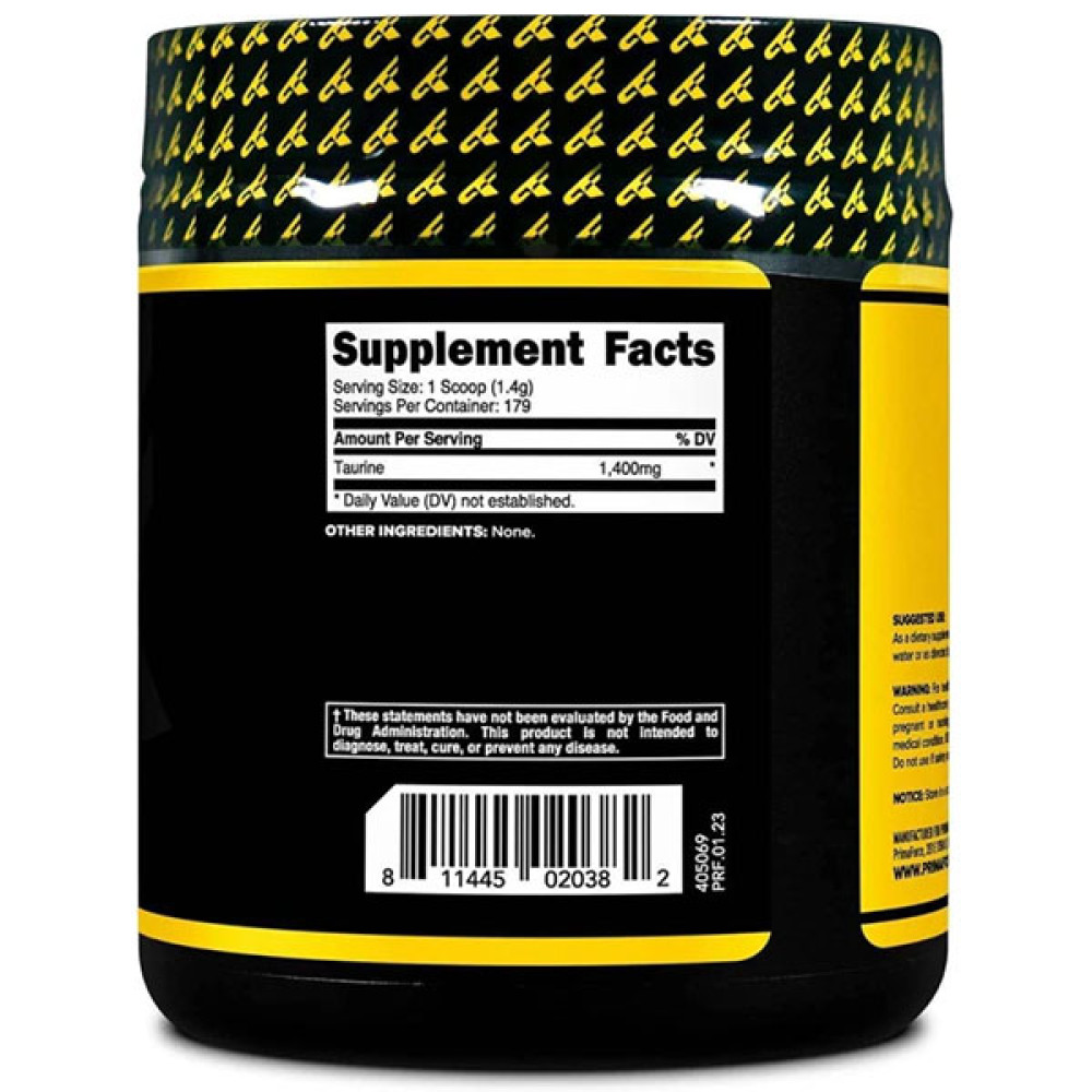 Таурін для спорту Primaforce Taurine Powder 250 g /179 servings/ Unflavored