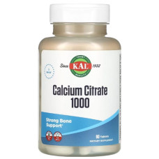 Мікроелемент Кальцій KAL Calcium Citrate 1000 mg 90 Tabs