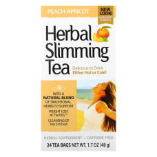 Замінник харчування 21st Century Herbal Slimming Tea Caffeine Free 24 Tea Bags Peach Apricot