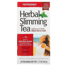 Замінник харчування 21st Century Herbal Slimming Tea Caffeine Free 24 Tea Bags Peppermint