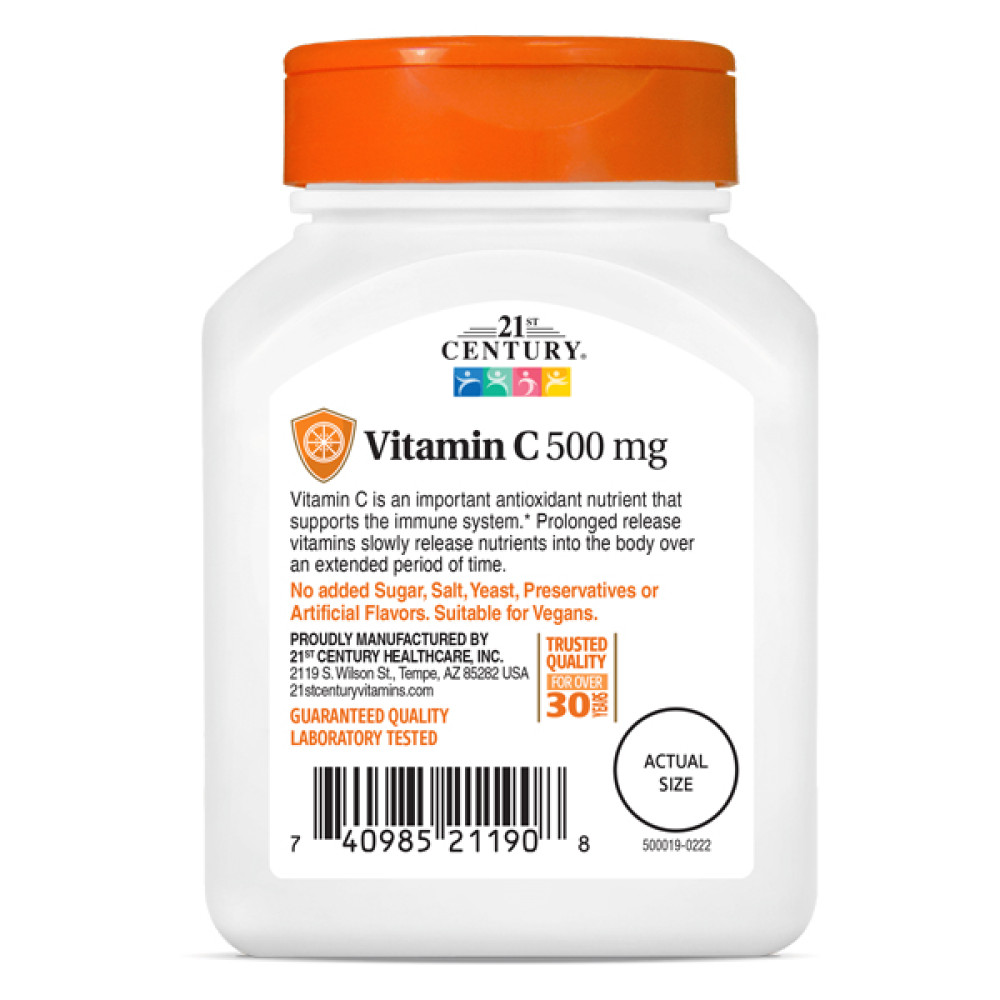 Вітамін C 21st Century Vitamin C Prolonged Release 500 mg 110 Tabs