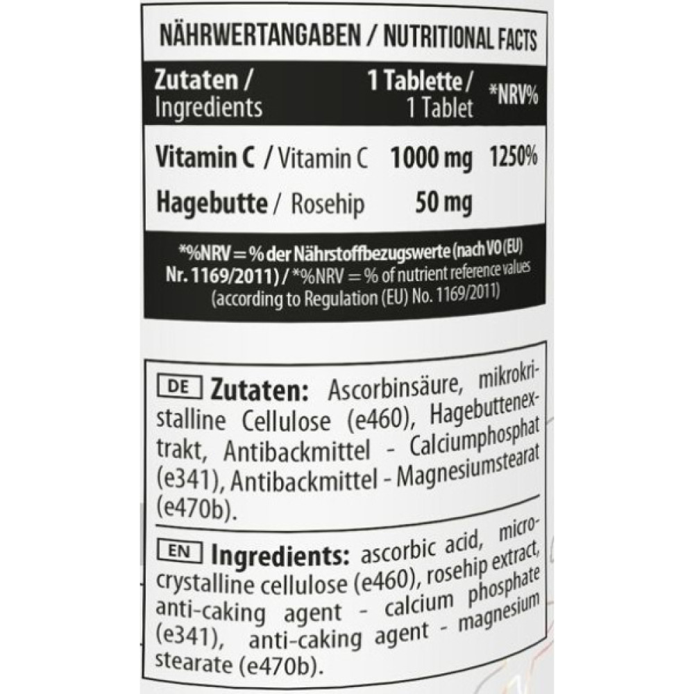 Вітамін C для спорту MST Nutrition Healthy by MST Vitamin C + Rosehips 100 Tabs