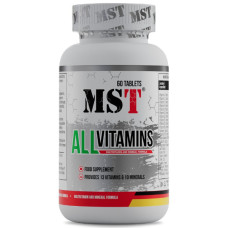 Вітамінно-мінеральний комплекс для спорту MST Nutrition AllVitamins 60 Tabs Вітамінно-мінеральний комплекс для спорту MST Nutrition AllVitamins 60 Tabs