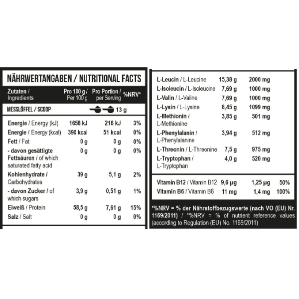 Амінокомплекс для спорту MST Nutrition BCAA EAA Zero 520 g /40 servings/ Peach Ice Tea