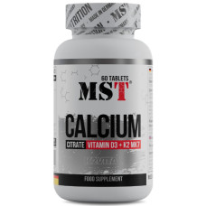 Вітамінно-мінеральний комплекс для спорту MST Nutrition Calcium Citrate + Vitamin D3 + K2 MK7 60 Tabs