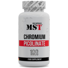 Мікроелемент Хром для спорту MST Nutrition Chromium Picolinate 100 Caps