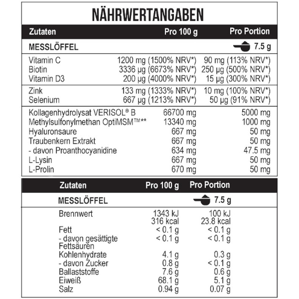 Хондропротектор (для спорту) MST Nutrition Collagen Beauty Verisol + OptiMSM 225 g /30 servings/ Pineapple
