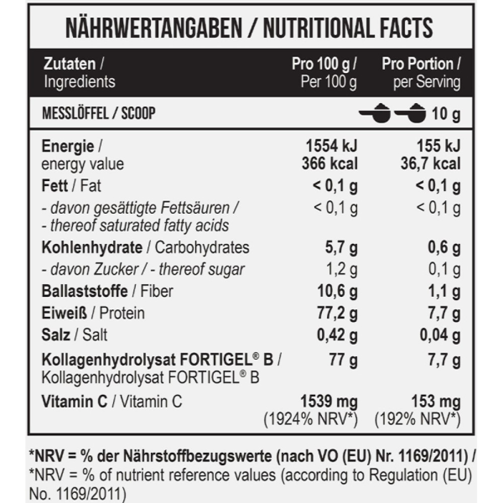 Хондропротектор (для спорту) MST Nutrition Collagen Peptides + Fortigel 500 g /50 servings/ Green Apple