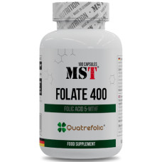 Вітамін B для спорту MST Nutrition Folate 400 Quatrefolic 180 Caps