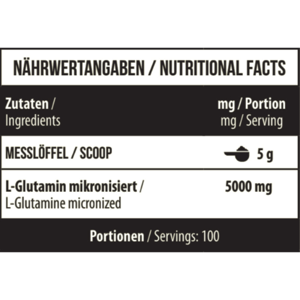 Глютамін для спорту MST Nutrition Glutamine RAW 500 g /100 servings/