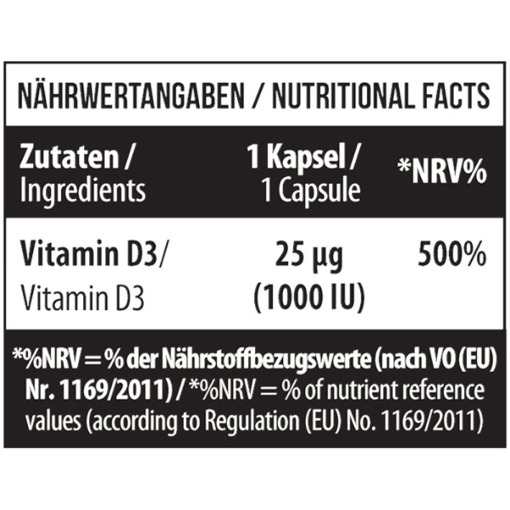Вітамін D для спорту MST Nutrition Vitamin D3 1000 IU 120 Caps