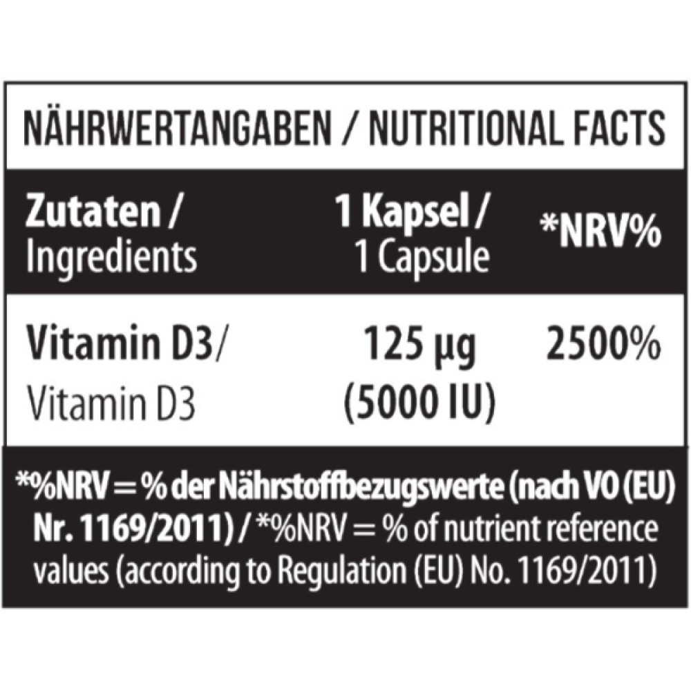Вітамін D для спорту MST Nutrition Vitamin D3 5000 IU 120 Caps