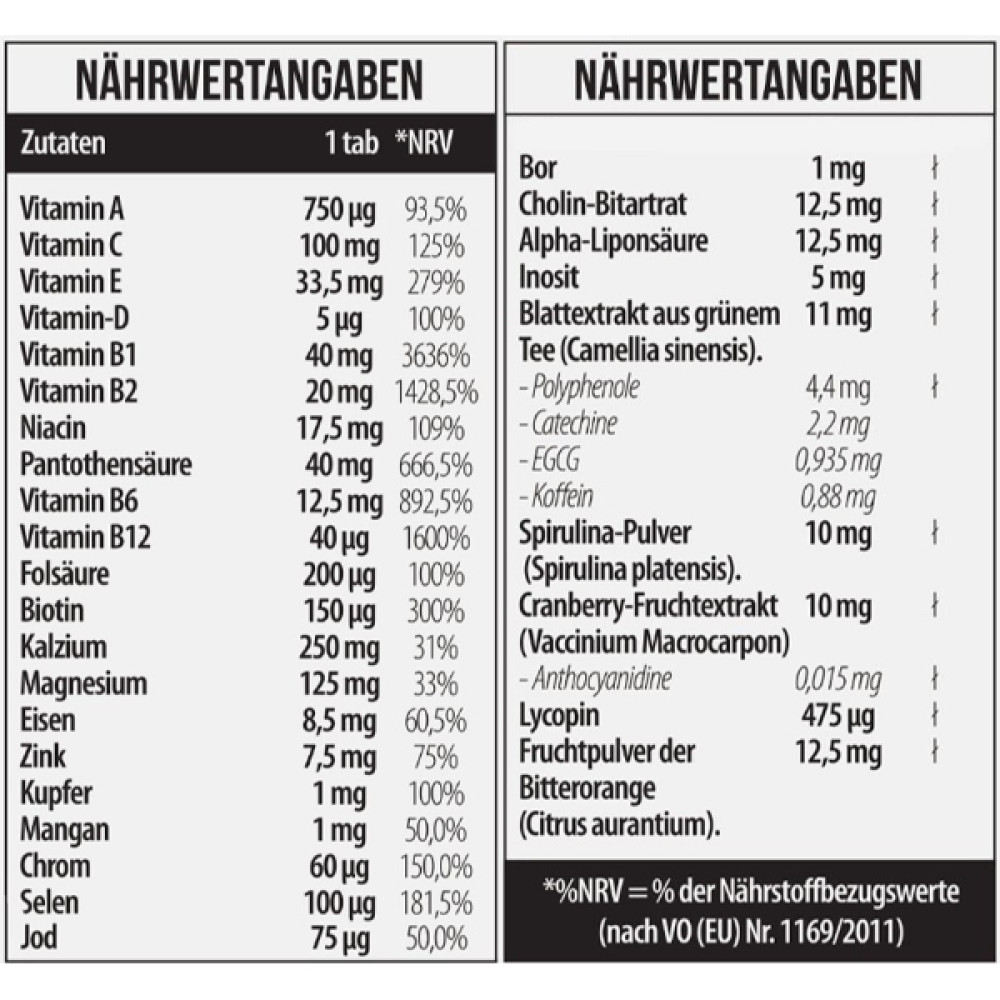 Вітамінно-мінеральний комплекс для спорту MST Nutrition Vitamin KICK 60 Tabs