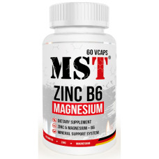 Вітамінно-мінеральний комплекс для спорту MST Nutrition Zinc B6 Magnesium 60 Veg Caps