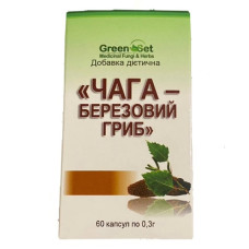 Грибний комплекс GreenSet Чага – Березовий гриб 60 капсул