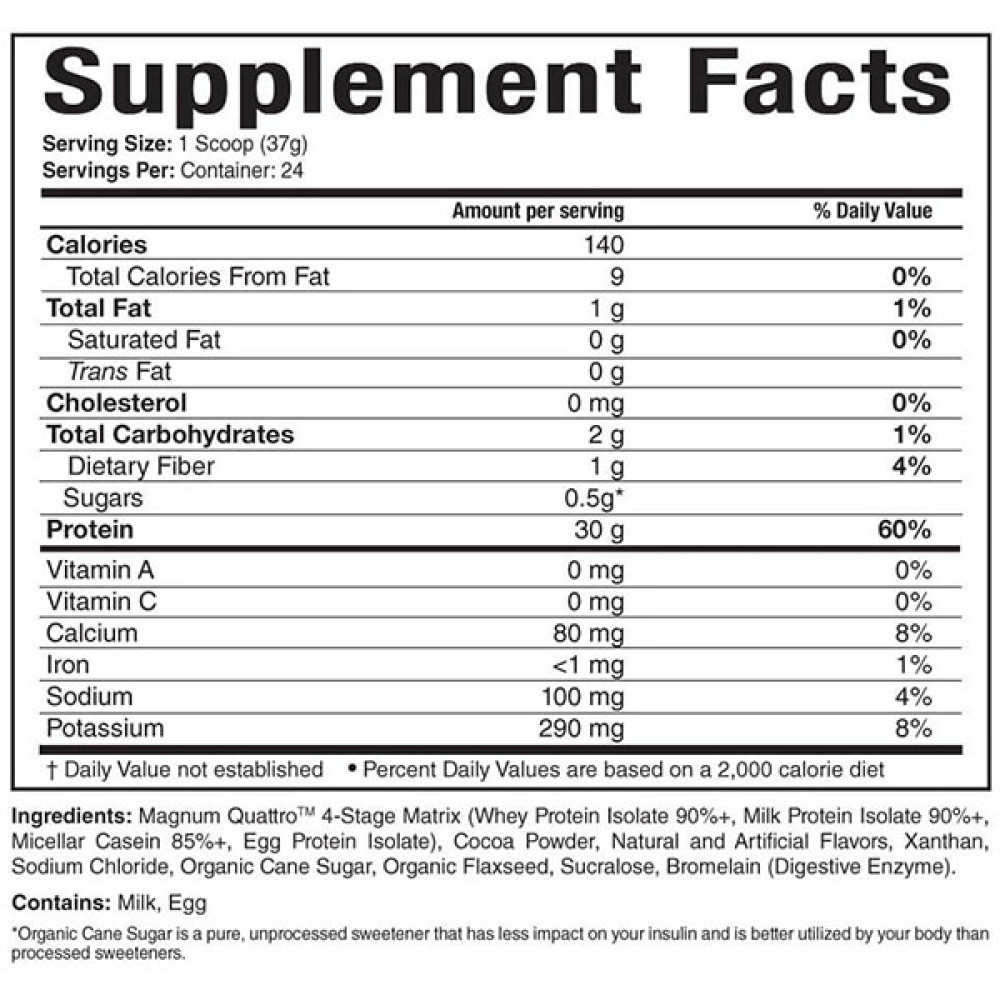 Протеїн Magnum Nutraceuticals Quattro  Protein Drink Mix 910 g /49 servings/ Chocolate Love