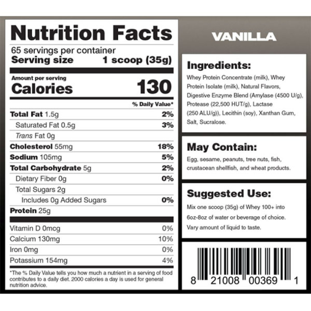 Протеїн Magnum Nutraceuticals Whey 100 + 2300 g /65 servings/ Vanilia