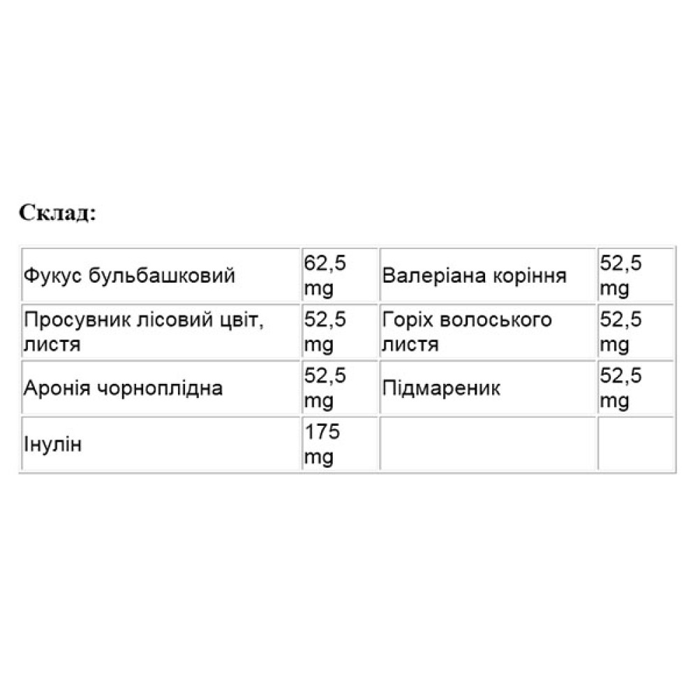 Комплекс для профілактики щитовидної залози Tomil Herb Thyreostim 500 mg 120 Tabs