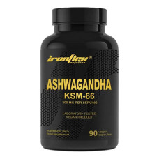 Ашфаганда для спорту IronFlex Ashwagandha KSM-66 90 Veg Caps