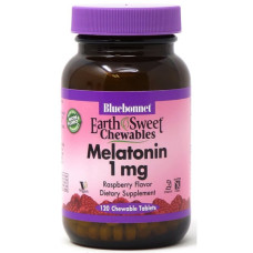 Мелатонін для сну Bluebonnet Nutrition Earth Sweet Chewables Melatonin 1 mg 120 Chewable Tabs Raspberry Мелатонін для сну Bluebonnet Nutrition Earth Sweet Chewables Melatonin 1 mg 120 Chewable Tabs Raspberry