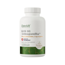 Ашфаганда для спорту OstroVit KSM-66 Ashwagandha Vege 120 Caps