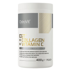 Креатин моногідрат OstroVit CGT + Collagen + Vitamin C 400 g /20 servings/ Peach