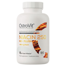 Вітамін B для спорту OstroVit Niacin 250 No-Flush 90 Tabs