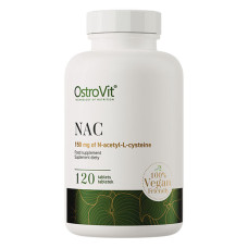 Ацетилцистеїн (NAC) для спорта OstroVit Vege NAC 120 Tabs