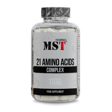 Амінокомплекс для спорту MST Nutrition 21 Amino Acids 120 Caps