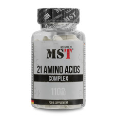 Амінокомплекс для спорту MST Nutrition 21 Amino Acids 60 Caps