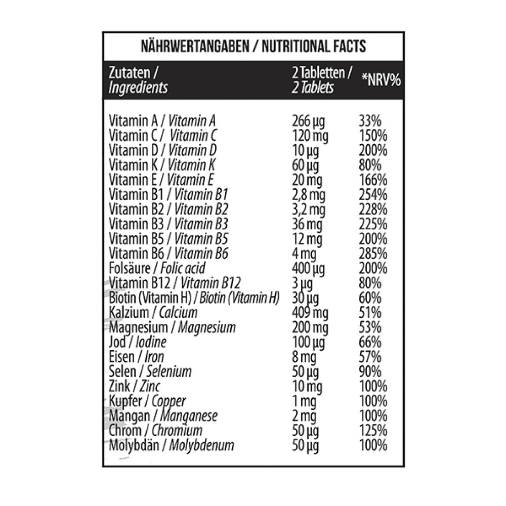 Вітамінно-мінеральний комплекс для спорту MST Nutrition AllVitamins 120 Tabs