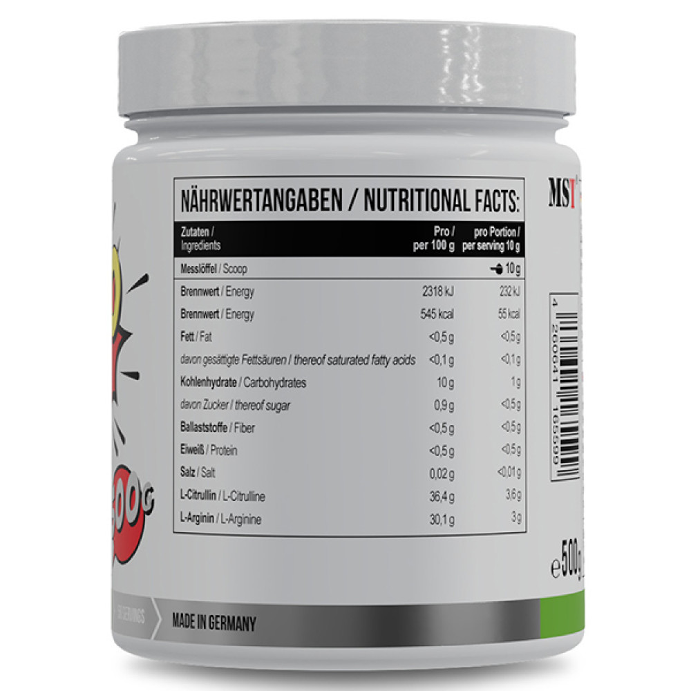 Комплекс до тренування MST Nutrition Amino Pump 500 g /50 servings/ Green Apple