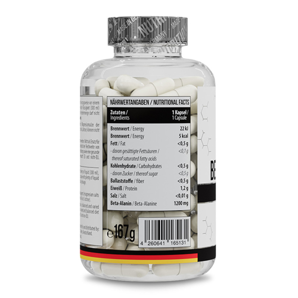 Бета-аланін для спорту MST Nutrition Beta-Alanine 120 Caps