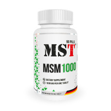 Хондропротектор (для спорту) MST Nutrition MSM 1000 90 Tabs Хондропротектор (для спорту) MST Nutrition MSM 1000 90 Tabs