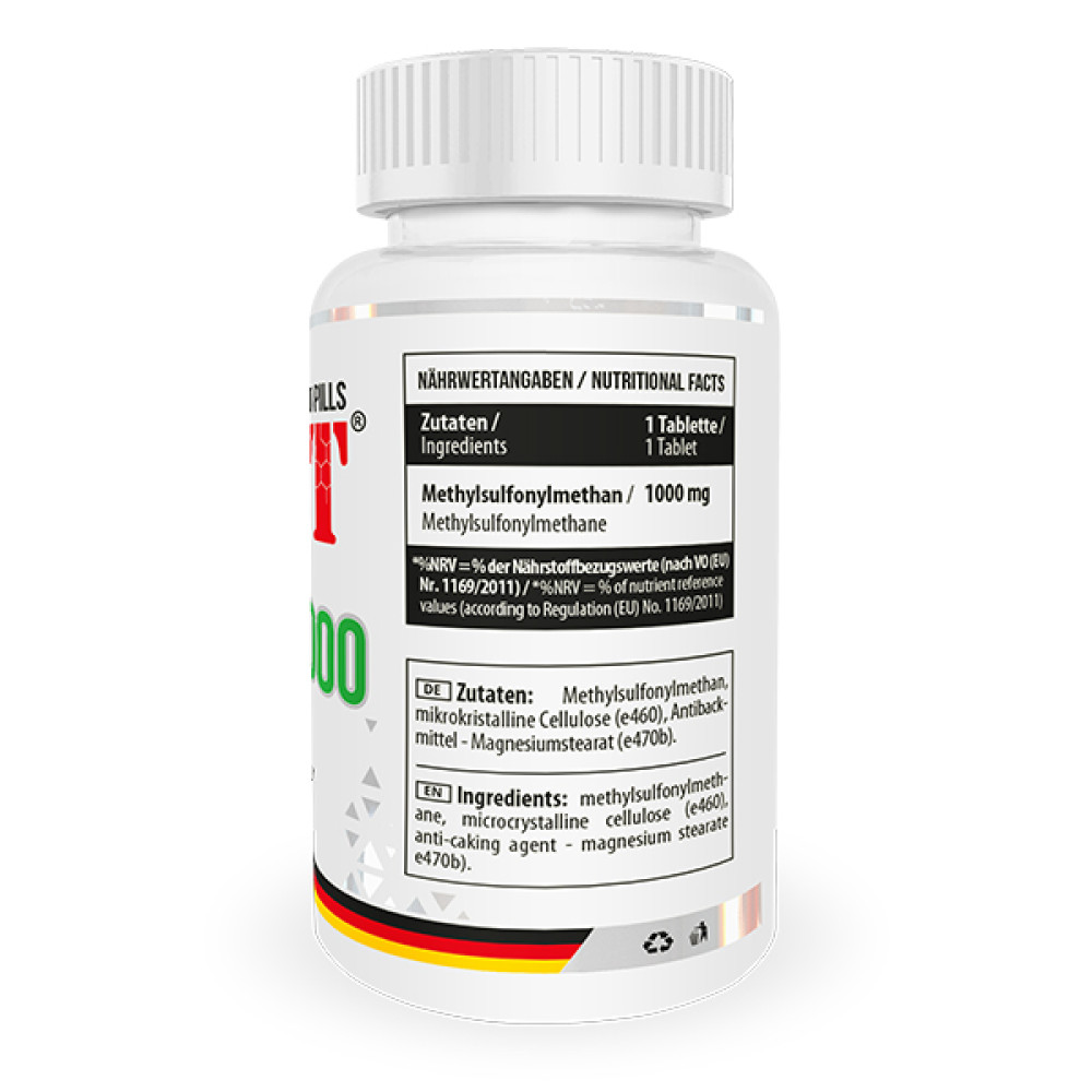 Хондропротектор (для спорту) MST Nutrition MSM 1000 90 Tabs