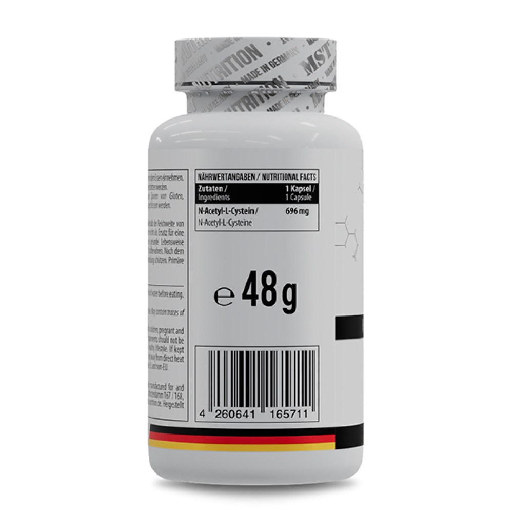 Ацетилцистеїн (NAC) для спорта MST Nutrition NAC 60 Caps