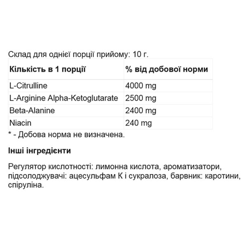 Комплекс до тренування Activlab Black Gorilla Ice Pump 300 g /30 servings/ Green Apple