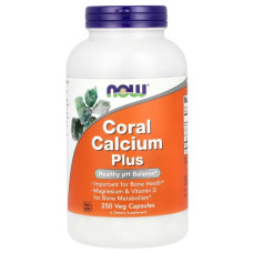 Мікроелемент Кальцій NOW Foods Coral Calcium Plus 250 Veg Caps