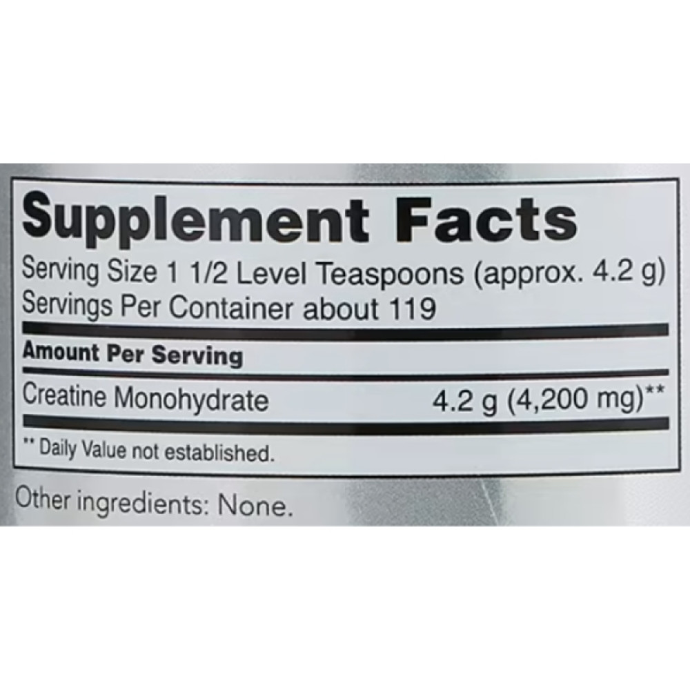 Креатин моногідрат NOW Foods Creatine Monohydrate Micronized 500 g /119 servings/